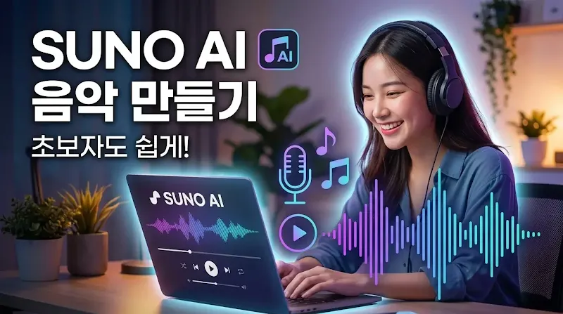 SUNO AI 음악 만들기 초보자 가이드 및 작곡 노하우 완벽 정리 2026