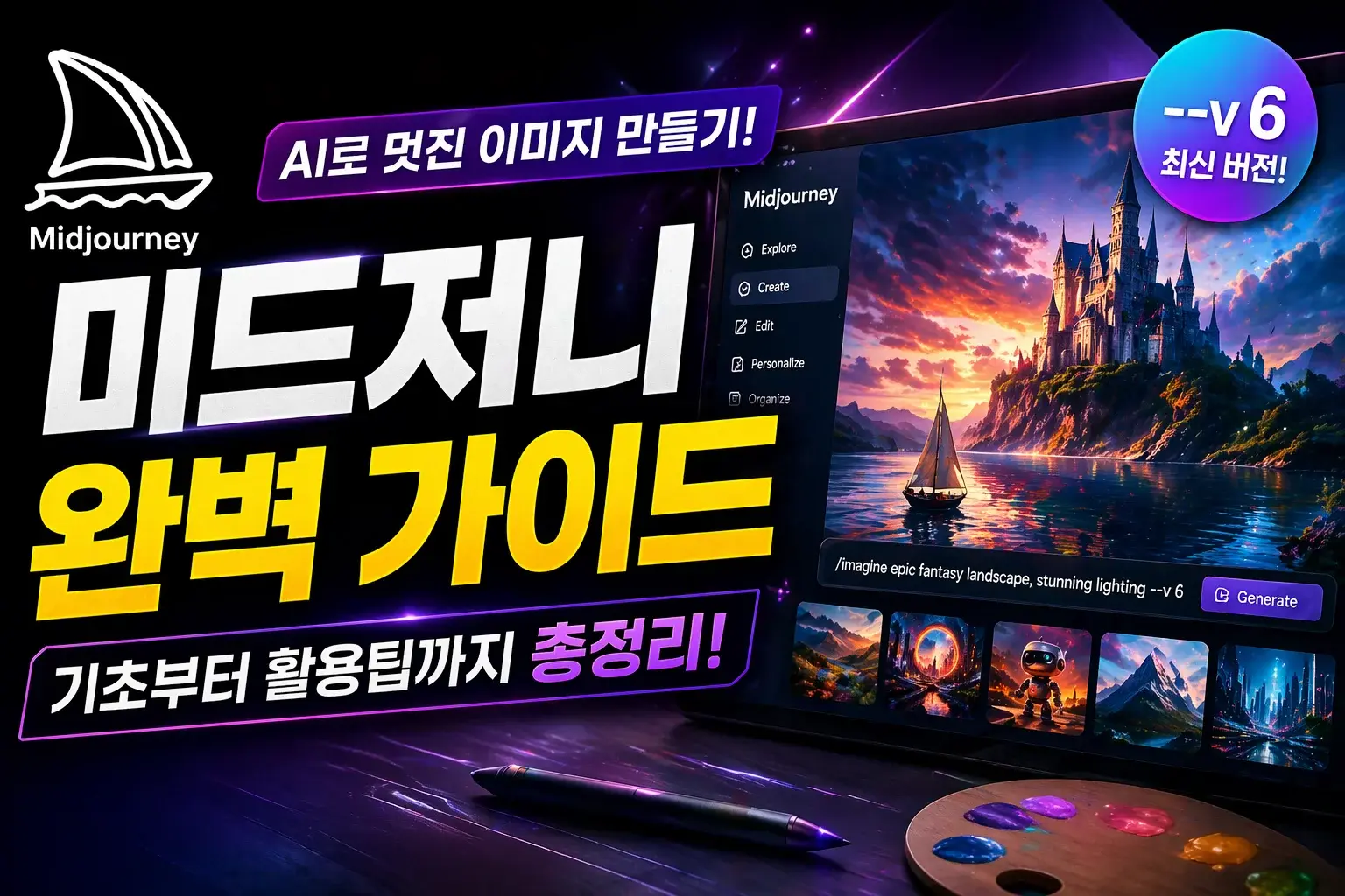 미드져니 이미지 만들기